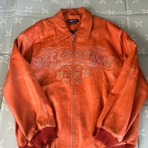 Pelle Pelle Men's Vibrant Orange Jacket